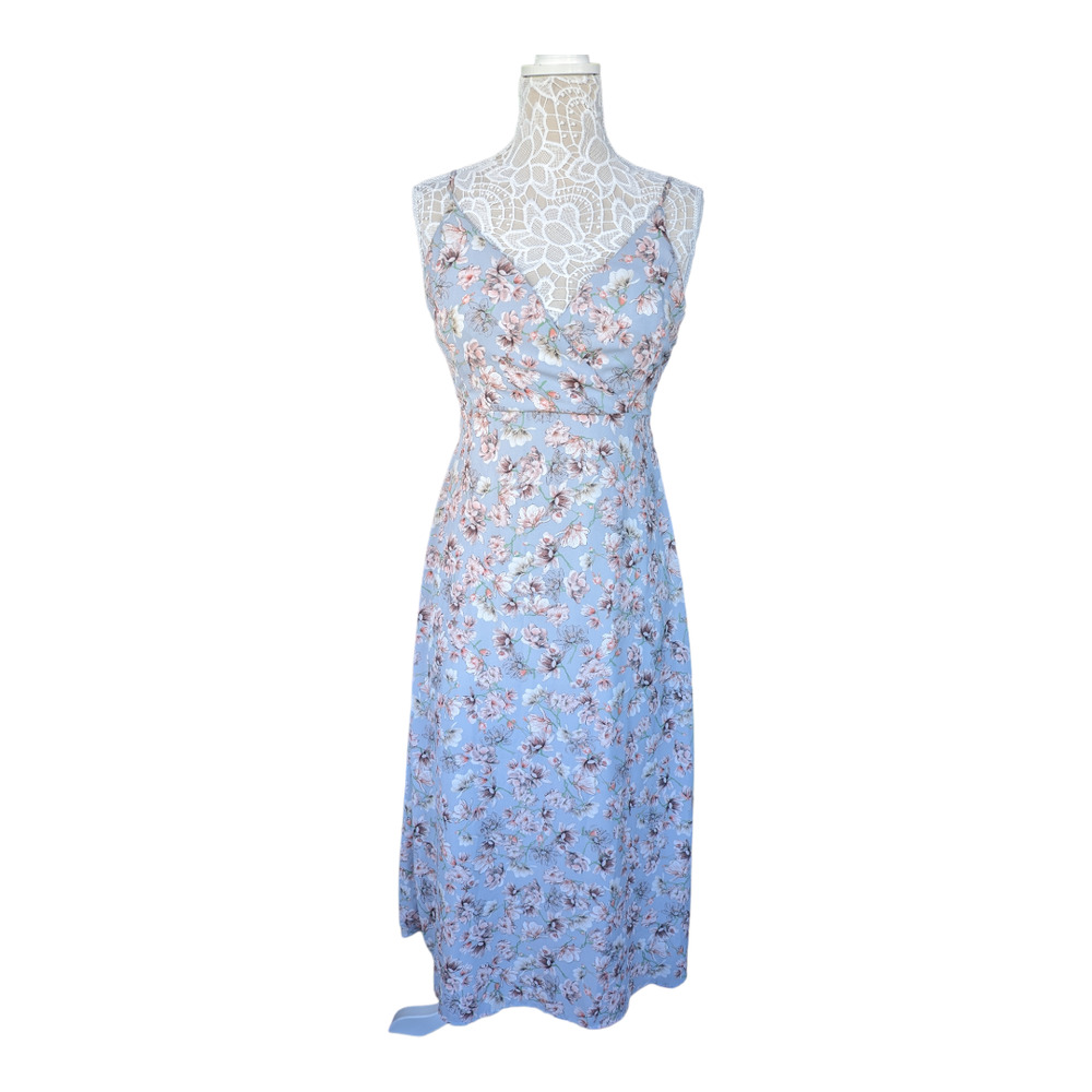 NWT Lush floral tie back dress M